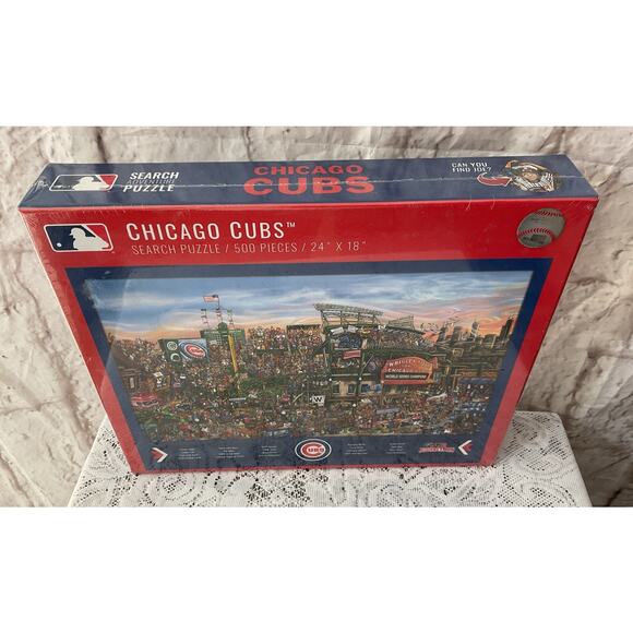Chicago Cubs Search Puzzle 500 Pieces Find Joe 24” x 18” Sealed New - Picture 2 of 6